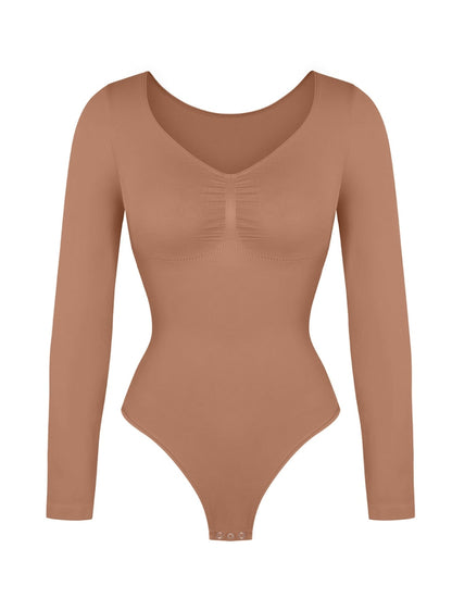 Long Sleeve Ruched Bodysuit